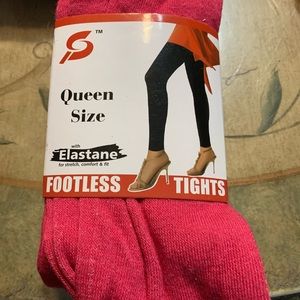 New Queen size footless tights
